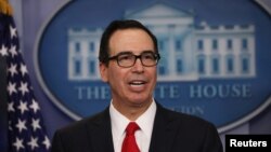 스티븐 므누신 미국 재무장관. 