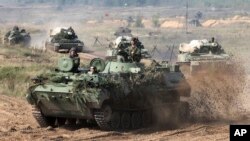 Beloruska vojna vozila tokom vojne vežbe