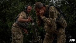 უკრაინელი ჯარისკაცები ფრონტის ხაზთან დონეცკის რეგიონში. 26 სექტემბერი, 2022წ. (ანატოლი სტეპანოვის ფოტო / AFP)