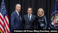 وزیراعظم شہباز شریف کی امریکہ کے صدر جو بائیڈن اور خاتون اول جل بائیڈن کے ہمراہ ہیں 