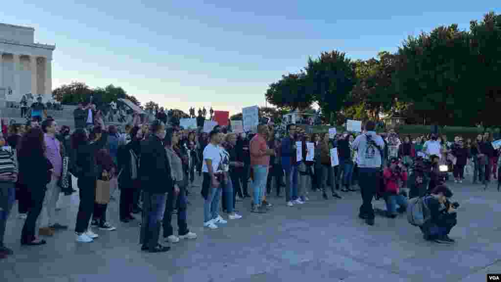 تجمع ایرانیان مقیم واشنگتن در حمایت از اعتراض‌های مردمی در ایران؛ جمعه ۲۳ سپتامبر