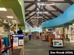 The Lewes Public Library in Delaware opened a new building in 2016. It contains a Teen Room, with a book collection especially for teenagers. (Dan Novak/VOA)