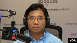 Nop Vy, direktur eksekutif CamboJA memberikan pernyataan kepada VOA (foto: dok). 