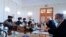 FILE - This Tasnim News Agency photo shows Iran's Foreign Minister Mohammad Javad Zarif, second right, meeting with a Taliban team in Tehran, Iran, Jan. 31, 2021.