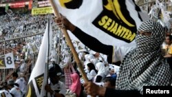 Kampanye Partai Keadilan Sejahtera (PKS) pada pemilihan umum 2009. (Foto: Dok)
