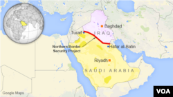 ផែនទី​បង្ហាញ​ពី​ប្រទេស​អារ៉ាប៊ី សាអូឌីត។ បញ្ហា​​និកាយ​ Shia​ នៅ​​​អារ៉ាប៊ីសាអូឌីត​គឺ​ជា​បញ្ហា​ជាប់​ឆ្គឹង​មួយ។ 