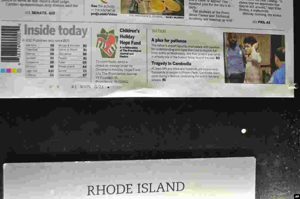 សោកនាដកម្ម​នៅ​​​​កោះពេជ្រ​​​ជា​រឿង​​​សំខាន់​ក្នុង​​សារព័ត៌​មាន​អាមេរិក​ខាង​ជើង