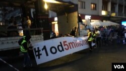 Protest pokreta 1 od 5 miliona po 44. put se održavaju u Beogradu, Foto: VOA