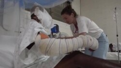 Kèk Pami Viktim Ekzplosyon Kamyon Gaz Mirgwan yo ap Resevwa Swen nan Medsen San Fwontyè