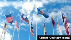 资料照片：东盟成员国旗帜 (图片来源：ASEAN)