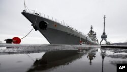 러시아 북방함대 기함인 표트르 대제함 (자료사진)