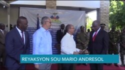 Ayisyen Reyaji Sou Nominasyon Mario Andresol kom Sekretè d Eta Sekirite Piblik 