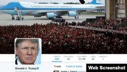 川普总统2017年6月6日的推特页面截图