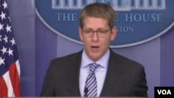 白宫发言人卡尼证实奥巴马总统今天会晤昂山素季(美国之音视频截图)
