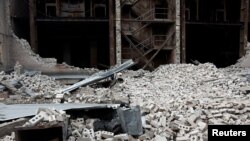 A view of the damaged Nika-Tera grain terminal, as Russia's attacks on Ukraine continues, in Mykolaiv, Ukraine, June 12, 2022.