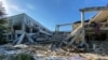 A view shows a destroyed school in a military strike on the previous night, amid Russia's invasion of Ukraine, in Kharkiv, June 2, 2022.