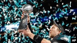 La coupe du Super Bowl gagné à Minneapolis, le 4 février 2018. 