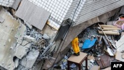 Un tremblement de terre avait déjà affecté la ville taïwanaise de Hualien le 9 février 2018. / AFP PHOTO / Anthony WALLACE