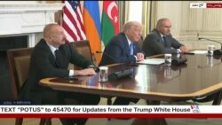 پوشش زنده | سخنان رئیس‌جمهوری آمریکا در مراسم امضای توافق صلح جمهوری آذربایجان و ارمنستان