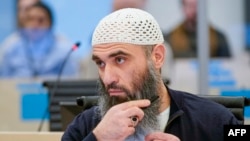 Defendant Zaniar Matapour, accused of a deadly shooting at the Oslo Pride March in 2022, waits for the start of his trial on March 12, 2024, in Oslo, Norway.