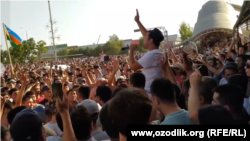 დემონსტრაცია ყარაყალპაკეთში, 1 ივლისი, 2022