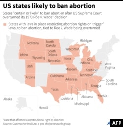 US states likely to ban abortion