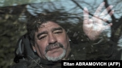 Diego Maradona à Buenos Aires en juin 2015 (photo d'archives).