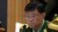 Myanmar's Defense Minister Mya Tun Oo attends during the 16th ASEAN Defense Minister (ADMM) in Phnom Penh, Cambodia, Wednesday, June 22, 2022. (AP Photo/Heng Sinith)