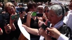 "Tərtər işi" üzrə həbs olunanların yaxınları, həmçinin zərərçəkmişlər etiraz aksiyası keçiriblər