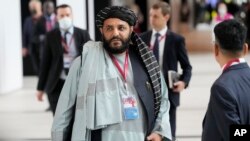 Russia Economic ForuThe First Vice-Chairman of Afghanistan Chamber of Commerce and Investment Mohammad Younus Momand walks on the sidelines of the St. Petersburg International Economic Forum in St.Petersburg, Russia, June 17, 2022. 