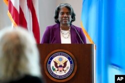FILE - Linda Thomas-Greenfield, US ambassador to the United Nations in New York.