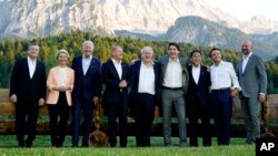 رهبران گروه جی ۷ در نشست سالانهٔ شان در آلمان 