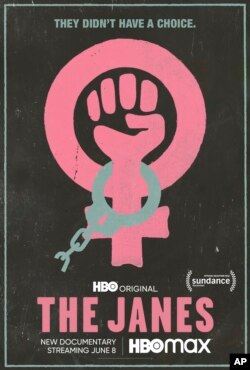 Poster FIlm dokumenter "The Janes" yang tayang di HBO Max, 8 JUni 2022. (HBO Max via AP)