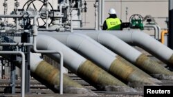 გაზსადენი ჩრდილოეთის ნაკადი-1. ლუბმინი, გერმანია. 8 მარტი, 2022 წ.