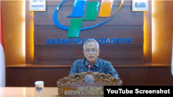 Deputi Bidang Statistik Distribusi dan Jasa BPS, Setianto. (Tangkapan Layar)