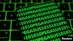 해킹 스파이웨어 '페가수스' 코드 이미지 (자료사진)
