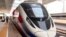 This frame grab from Lao National TV video footage taken on Oct.16, 2021 via AFPTV shows the Lane Xang bullet train at the Vientiane Railway Station in Vientiane, Laos. A new $6 billion Chinese-built railway line opened in Laos on Dec. 3, 2021.