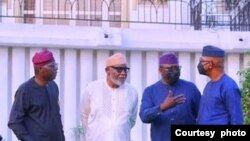 Wasu gwamnonin jihohin kudancin Najeriya (Hoto: Facebook/Babajide San Olu)