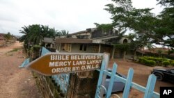  The Whole Bible Believers Church is seen in Akure, Nigeria, where police freed at least 77 people who were kept confined in it, July 4, 2022.