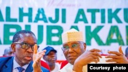 Gwamna Ifeanyi Okowo, hagu da Atiku Abubakar, dama (Hoto: Facebook/Ifeanyi Okowo)