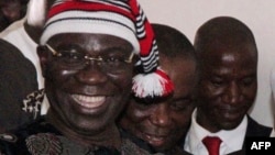 FILE - Nigerian politician Ike Ekweremadu leaves a courtroom in Abuja, June 27, 2016.