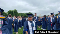 Gadis Rusmiati Syarif saat diwisuda dan meraih gelar Master of Tourism Administration dari George Washington University. (Foto: Courtesy)