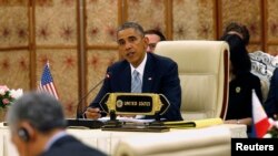 Presiden Obama di Myanmar (13/11).