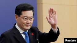 친강 중국 외교부장 겸 국무위원 (자료사진)