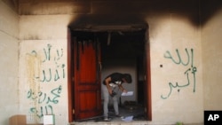 Suasana di Konsulat Amerika di Benghazi, Libya, sesaat setelah serangan 11 September yang menewaskan empat warga AS, termasuk Dubes Chris Stevens (Foto: dok). Para pejabat intelijen AS membeberkan kronologi peristiwa serangan ini, Kamis (1/11).