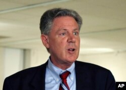 FILE - Rep. Frank Pallone, Jr. speaks in Trenton, N.J., June 10, 2013.