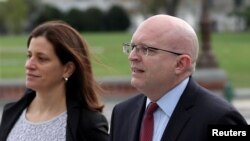 Philip Reeker, U.S. acting assistant secretary of state for European and Eurasian affairs, arrives to testify in the impeachment inquiry against President Donald Trump, in Washington, Oct. 26, 2019. 