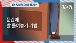 [VOA 매일 영어 플러스] 문간에 발 들여놓기 기법 