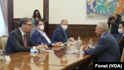 Predsednik Srbije i ambasador Rusije u Srbiji na sastanku (foto Fonet)