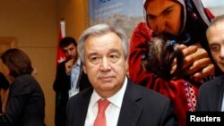 联合国难民事务高级专员安东尼奥•古特雷斯 （资料照）